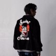 画像4: Joint clown embroidery stadium jacket baseball uniform jacket blouson  ユニセックス 男女兼用ピエロ刺繍スタジアムジャンパー スタジャン MA-1 ボンバー ジャケット ブルゾン (4)