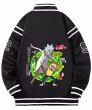 画像1: Unisex rick and morty stadium jumper baseball uniform baseball jacket Jacket blouson ユニセックス 男女兼用リックアンドモーティスタジャンスタジアムジャンバーベースボールブルゾン (1)