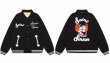 画像3: Joint clown embroidery stadium jacket baseball uniform jacket blouson  ユニセックス 男女兼用ピエロ刺繍スタジアムジャンパー スタジャン MA-1 ボンバー ジャケット ブルゾン (3)