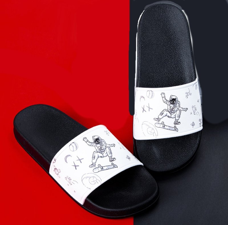 画像6: Astronaut skateboarding sandals and slippers flip flops    男女兼用ユニセックススケートボーディング宇宙飛行士フリップフロップサンダルシャワーサンダル ビーチサンダル (6)