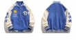 画像4: Smile & star embroidery stadium jacket baseball uniform jacket blouson  ユニセックス 男女兼用 スマイル＆スター刺繍スタジアムジャンパー スタジャン MA-1 ボンバー ジャケット ブルゾン (4)