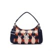 画像2: MLB NY Monogram Colorful Flower Underarm Bag Casual NY Letter Handbag 　MLB NYモノグラムレターアンダーアーム トート ショルダーバッグ (2)