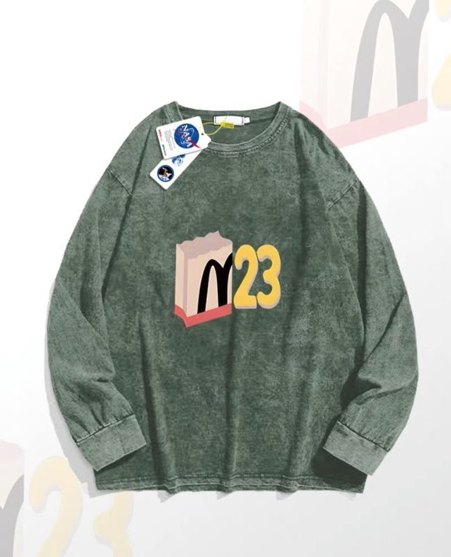 画像3: M23 Logo Vintage Design Long Sleeve T shirt ユニセックス 男女兼用  長袖 ロングスリーブ Tシャツ 3色 (3)