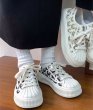 画像4: women's canvas bearbrick monogram LACE-UP SNEAKERS　ベアブリックモノグラムキャンバスレースアップスニーカー (4)