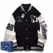 画像5: NASA WHHD stadium jacket baseball uniform jacket blouson  ユニセックス 男女兼用NASAナサNロゴ刺繍スタジアムジャンパー スタジャン MA-1 ボンバー ジャケット ブルゾン (5)