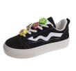 画像1: women's Smile batch platform lace-up sneakers　スマイルバッチ付き厚底プラットフォームレースアップスニーカー (1)