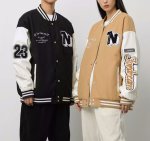 画像8: NASA WHHD stadium jacket baseball uniform jacket blouson  ユニセックス 男女兼用NASAナサNロゴ刺繍スタジアムジャンパー スタジャン MA-1 ボンバー ジャケット ブルゾン (8)