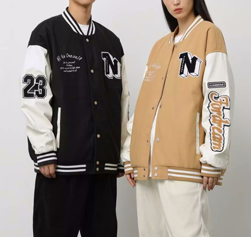 画像8: NASA WHHD stadium jacket baseball uniform jacket blouson  ユニセックス 男女兼用NASAナサNロゴ刺繍スタジアムジャンパー スタジャン MA-1 ボンバー ジャケット ブルゾン (8)
