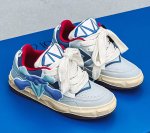 画像3: Diamond Fan Chengcheng sneakers shoes　 男女兼用 ユニセックスアルファベット&ダイアモンドエンブレムレザーレースアップスニーカー (3)