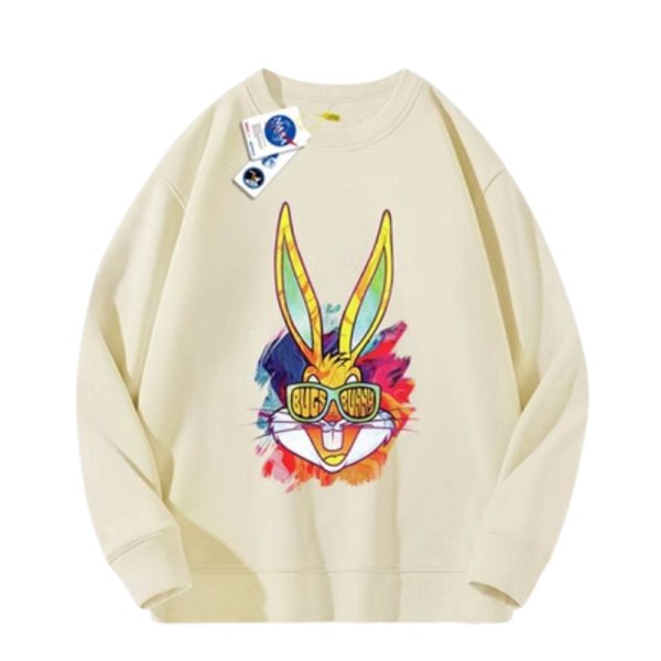 画像1: NASA xBugs Bunny sweatshirt　ユニセックス男女兼用 NASA×バックスバニースエットトレーナー  (1)