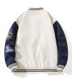画像5: NASA×Space Shuttle Emblem stadium jacket baseball uniform jacket blouson  ユニセックス 男女兼用NASAナサ×スペースシャトルエンブレムスタジアムジャンパー スタジャン MA-1 ボンバー ジャケット ブルゾン (5)