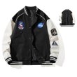 画像8: NASA×Space Shuttle Emblem stadium jacket baseball uniform jacket blouson  ユニセックス 男女兼用NASAナサ×スペースシャトルエンブレムスタジアムジャンパー スタジャン MA-1 ボンバー ジャケット ブルゾン (8)