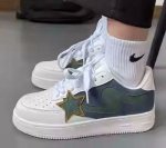 画像7: shooting star low top sneakers shoes　 男女兼用 ユニセックスシューティングスター星レザーレースアップスニーカー (7)
