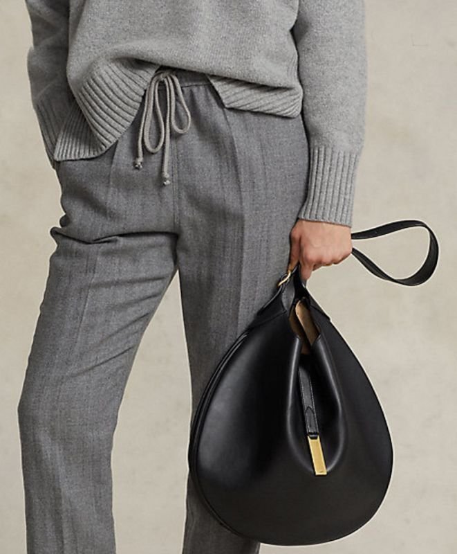 画像2: large-capacity commuter leather tote shoulder bag Handbag  ラージサイズクラッシックレザートートショルダーバッグ (2)