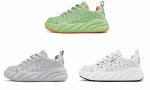 画像4: platform bottom lightweight sneakers shoes　 男女兼用 ユニセックスプラットフォーム軽量レザーレースアップスニーカー (4)
