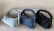 画像5: braided handle denim Tote Shoulder Handbag 　編み込みハンドルデニムアンダーアームトートショルダーバッグ (5)