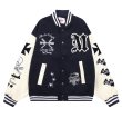 画像3: pirate x baseball embroidery stadium jacket baseball uniform jacket blouson  ユニセックス 男女兼用パイレーツ海賊×ベースボール刺繍スタジアムジャンパー スタジャン MA-1 ボンバー ジャケット ブルゾン (3)