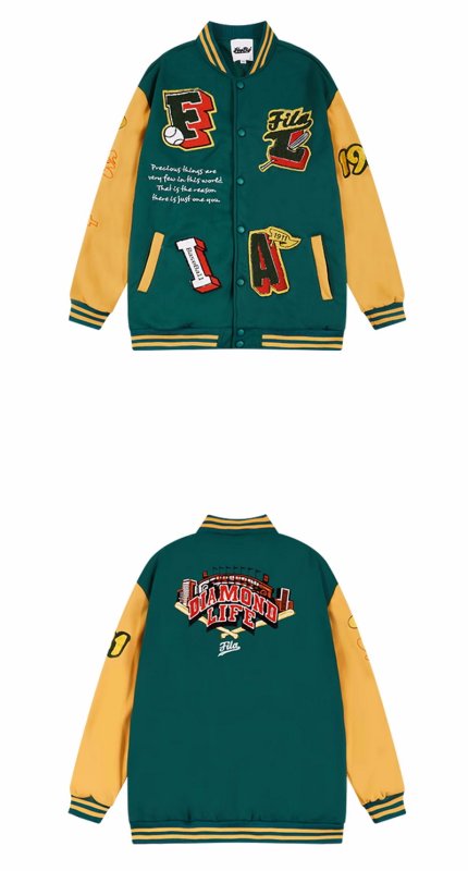 画像6: baseball embroidery stadium jacket baseball uniform jacket blouson  ユニセックス 男女兼用ベースボール刺繍スタジアムジャンパー スタジャン MA-1 ボンバー ジャケット ブルゾン (6)