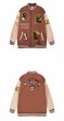 画像7: baseball embroidery stadium jacket baseball uniform jacket blouson  ユニセックス 男女兼用ベースボール刺繍スタジアムジャンパー スタジャン MA-1 ボンバー ジャケット ブルゾン (7)