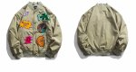 画像4: colorful emblem stadium jacket baseball uniform jacket blouson MA1　 ユニセックス 男女兼用カラフルエンブレムスタジアムジャンパー スタジャン MA-1 ボンバー ジャケット ブルゾン (4)