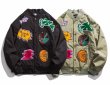 画像3: colorful emblem stadium jacket baseball uniform jacket blouson MA1　 ユニセックス 男女兼用カラフルエンブレムスタジアムジャンパー スタジャン MA-1 ボンバー ジャケット ブルゾン (3)