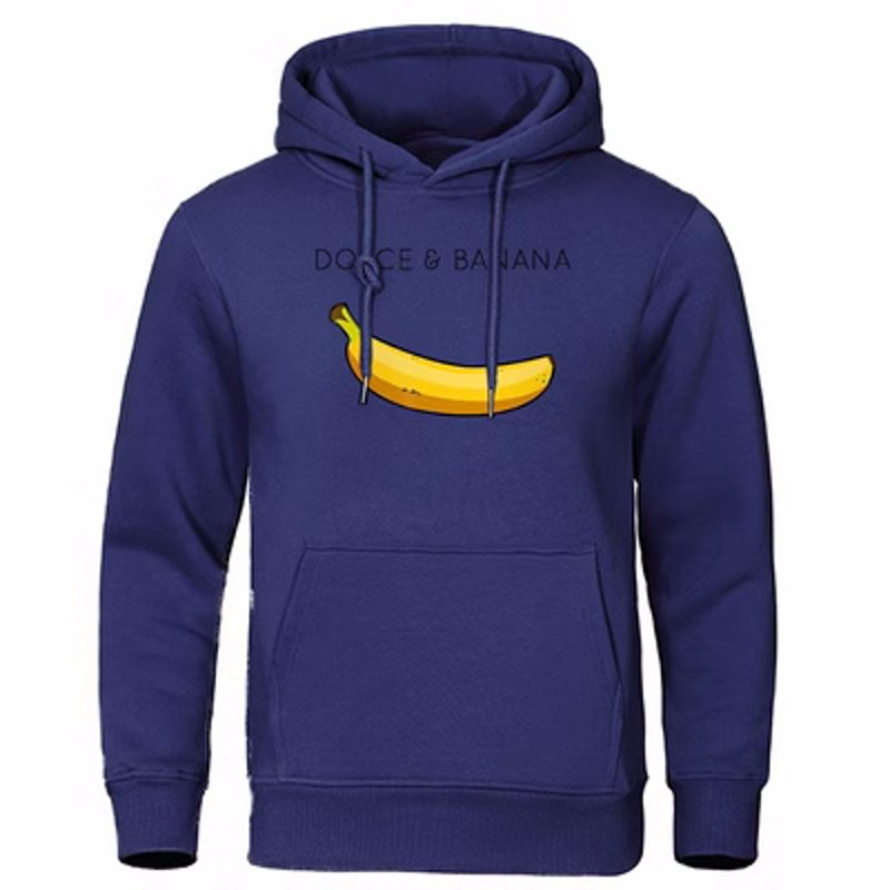 画像4: Dolce & Banana Cute PrintedHoodie ユニセックス男女兼用Dolce & Bananaバナナプリント フーディパーカー  (4)