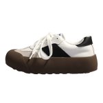 画像6: women's thick-soled forest lace-up SNEAKERS　厚底プラットフォームレースアップスニーカー (6)
