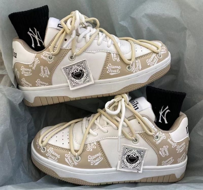 画像4: Sesame Street leather lace-up sneakers shoes 男女兼用 ユニセックスセサミストリー トレザーレースアップスニーカー (4)