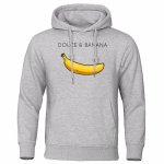 画像6: Dolce & Banana Cute PrintedHoodie　ユニセックス男女兼用Dolce & Bananaバナナプリント フーディパーカー  (6)