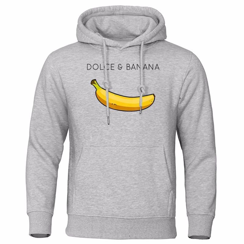 画像6: Dolce & Banana Cute PrintedHoodie ユニセックス男女兼用Dolce & Bananaバナナプリント フーディパーカー  (6)