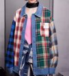 画像4: Denim & Check G Jean jacket blouson  ユニセックス 男女兼用 デニム＆チェックGジャンジャケット ブルゾン (4)