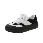 画像3: women's thick-soled forest lace-up SNEAKERS　厚底プラットフォームレースアップスニーカー (3)