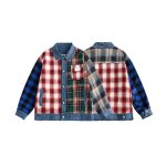 画像3: Denim & Check G Jean jacket blouson  ユニセックス 男女兼用 デニム＆チェックGジャンジャケット ブルゾン (3)