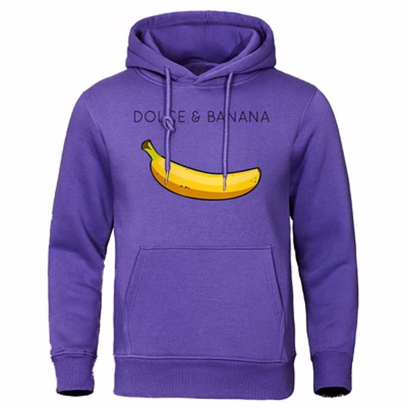 画像10: Dolce & Banana Cute PrintedHoodie ユニセックス男女兼用Dolce & Bananaバナナプリント フーディパーカー  (10)