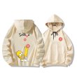 画像7: homer simpson x donuts hoodie　ユニセックス男女兼用ホーマーシンプソン×ドーナッツドーナツフーディプリント パーカー  (7)