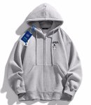画像4: NASA x Walking Astronaut zip up hoodie　ユニセックス男女兼用NASAナサ×ウォーキング宇宙飛行士 ジップアップフーディプリント パーカー  (4)