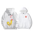 画像3: homer simpson x donuts hoodie　ユニセックス男女兼用ホーマーシンプソン×ドーナッツドーナツフーディプリント パーカー  (3)