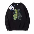 画像2: Half Monogram & Terminator Bear sweatshirt　ユニセックス男女兼用 ハーフモノグラム＆ターミネーターベア熊スエットトレーナー  (2)