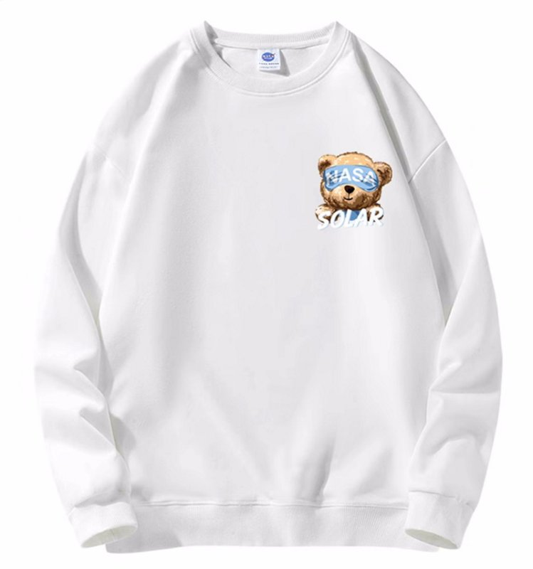 画像6: One point NASA x Blindfold Bear sweatshirt　ユニセックス男女兼用ワンポイントナサ×目隠しベア熊 スエットトレーナー  (6)