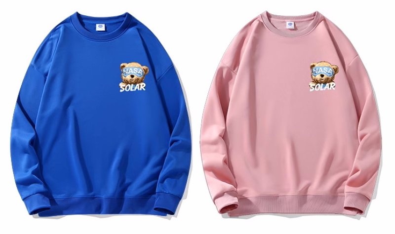 画像8: One point NASA x Blindfold Bear sweatshirt　ユニセックス男女兼用ワンポイントナサ×目隠しベア熊 スエットトレーナー  (8)