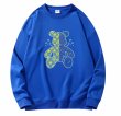 画像6: Half Monogram & Terminator Bear sweatshirt　ユニセックス男女兼用 ハーフモノグラム＆ターミネーターベア熊スエットトレーナー  (6)