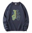 画像4: Half Monogram & Terminator Bear sweatshirt　ユニセックス男女兼用 ハーフモノグラム＆ターミネーターベア熊スエットトレーナー  (4)