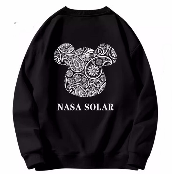 画像1: 即納 NASA x Paisley Bear sweatshirt　ユニセックス男女兼用NASAナサ× ペイズリー バンダナ柄ベア熊スエットトレーナー  (1)