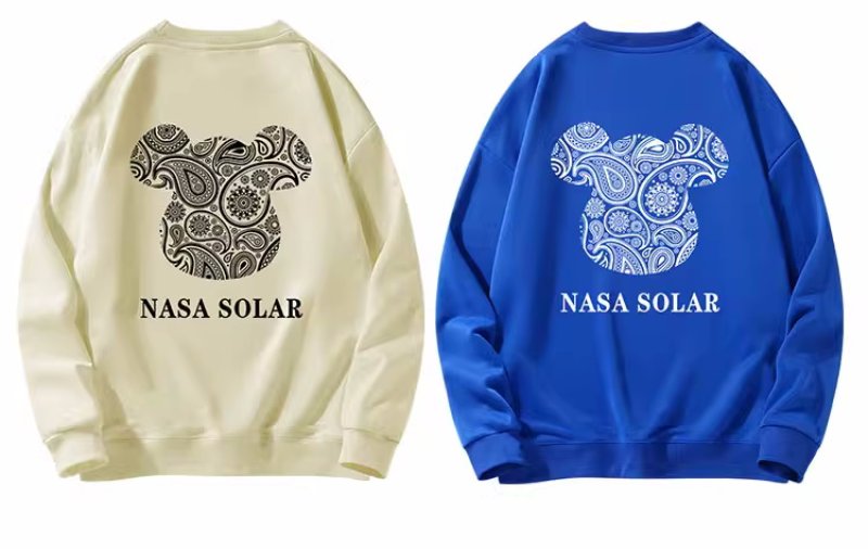 画像3: NASA x Paisley Bear sweatshirt　ユニセックス男女兼用NASAナサ× ペイズリー バンダナ柄ベア熊スエットトレーナー  (3)