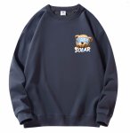 画像2: One point NASA x Blindfold Bear sweatshirt　ユニセックス男女兼用ワンポイントナサ×目隠しベア熊 スエットトレーナー  (2)
