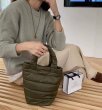 画像9: Down quilted lightweight tote shoulder eco bag Handbag 　ダウンキルティング軽量トートショルダーバッグ (9)