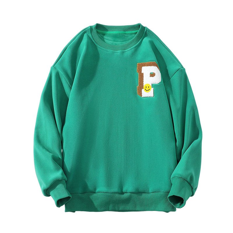 画像5: P logo & smile one point sweatshirt　ユニセックス男女兼用Pロゴ&スマイルワンポイントスエットトレーナー  (5)