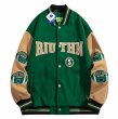 画像4: etter embroidery baseball jacket stadium jacket baseball uniform jacket blouson  ユニセックス 男女兼用レター刺繍スタジアムジャンパー スタジャン MA-1 ボンバー ジャケット ブルゾン (4)