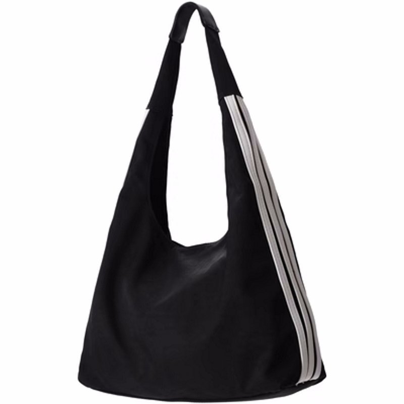 画像2: 3 line Nilong cloth shoulder tote shoulder eco bag Handbag  3本ラインナイロンクロストートショルダーエコバッグ (2)