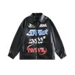 画像5: PEACEMARKET creative letter PU leather baseball jacket stadium jacket baseball uniform jacket blouson  ユニセックス 男女兼用PEACEMARKETレザージャケットスタジアムジャンパー スタジャン MA-1 ボンバー ジャケット ブルゾン (5)